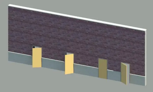 Parametric Single flush door operable — preview 1, by Bismillah99 (RevitCity, CC0)