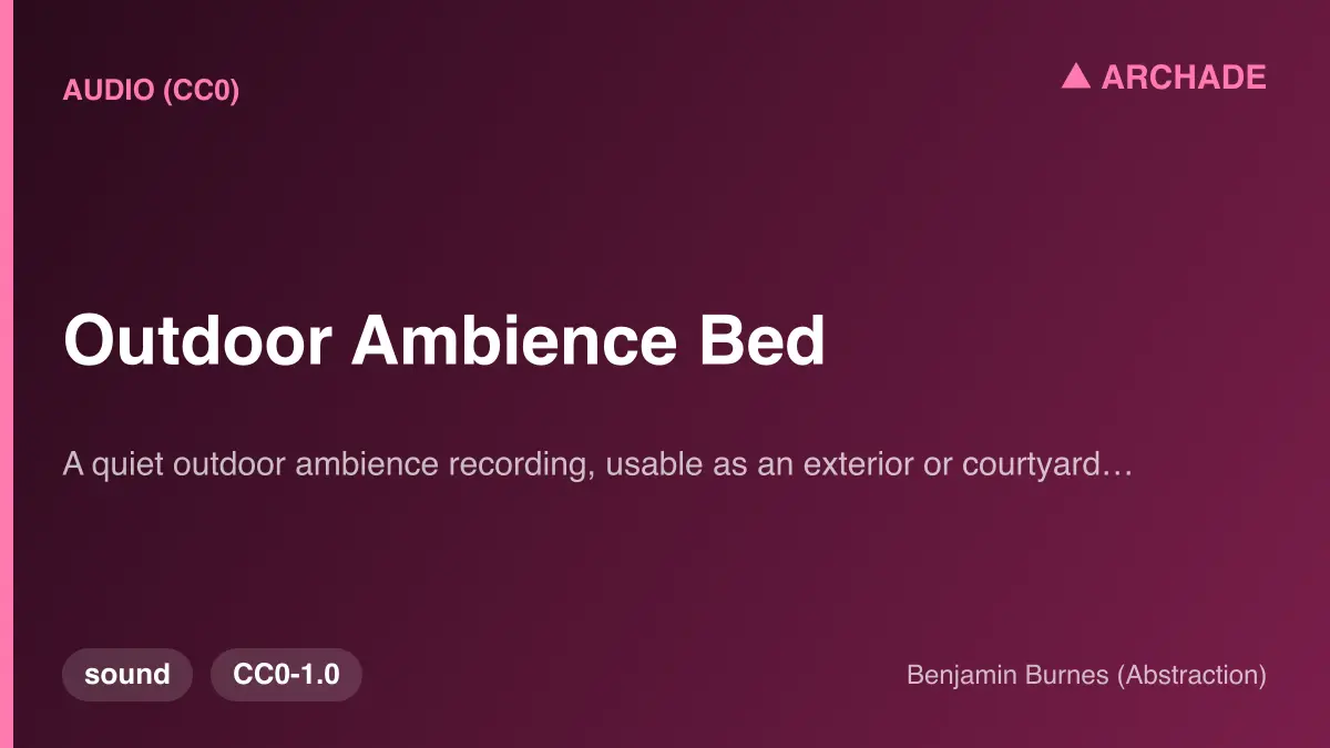 Outdoor Ambience Bed