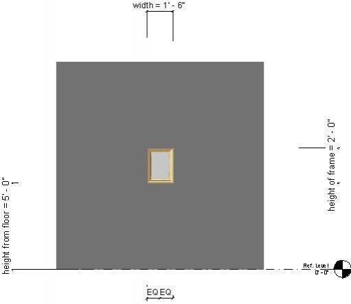 Picture frame gold