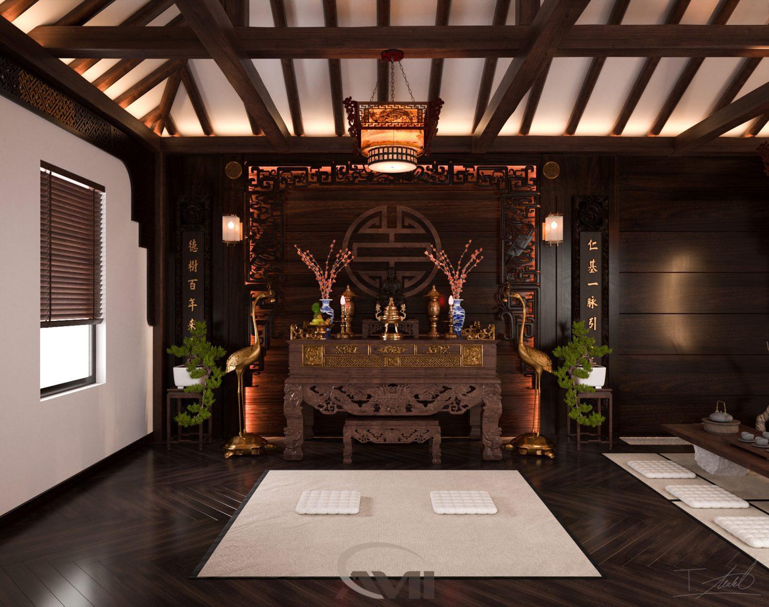 Altar Room Interior — preview 1, by Bui Tuan Anh (3dzip)