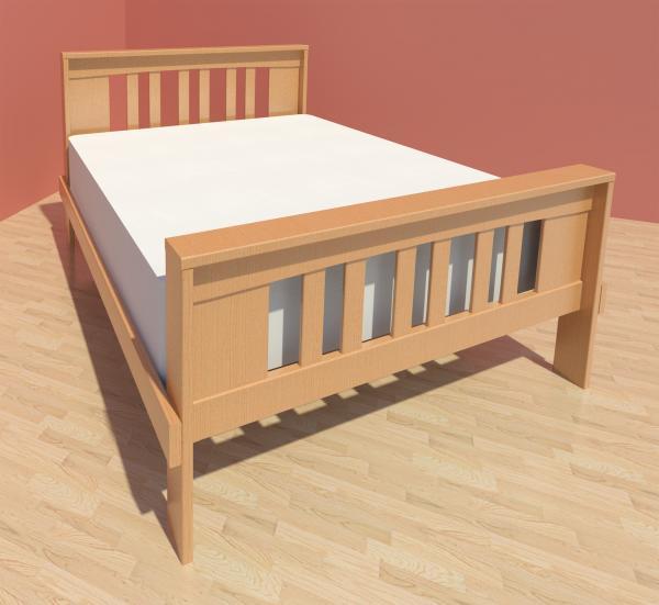 Mission King Bed