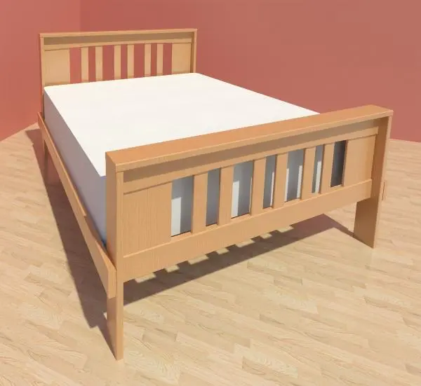 Mission King Bed