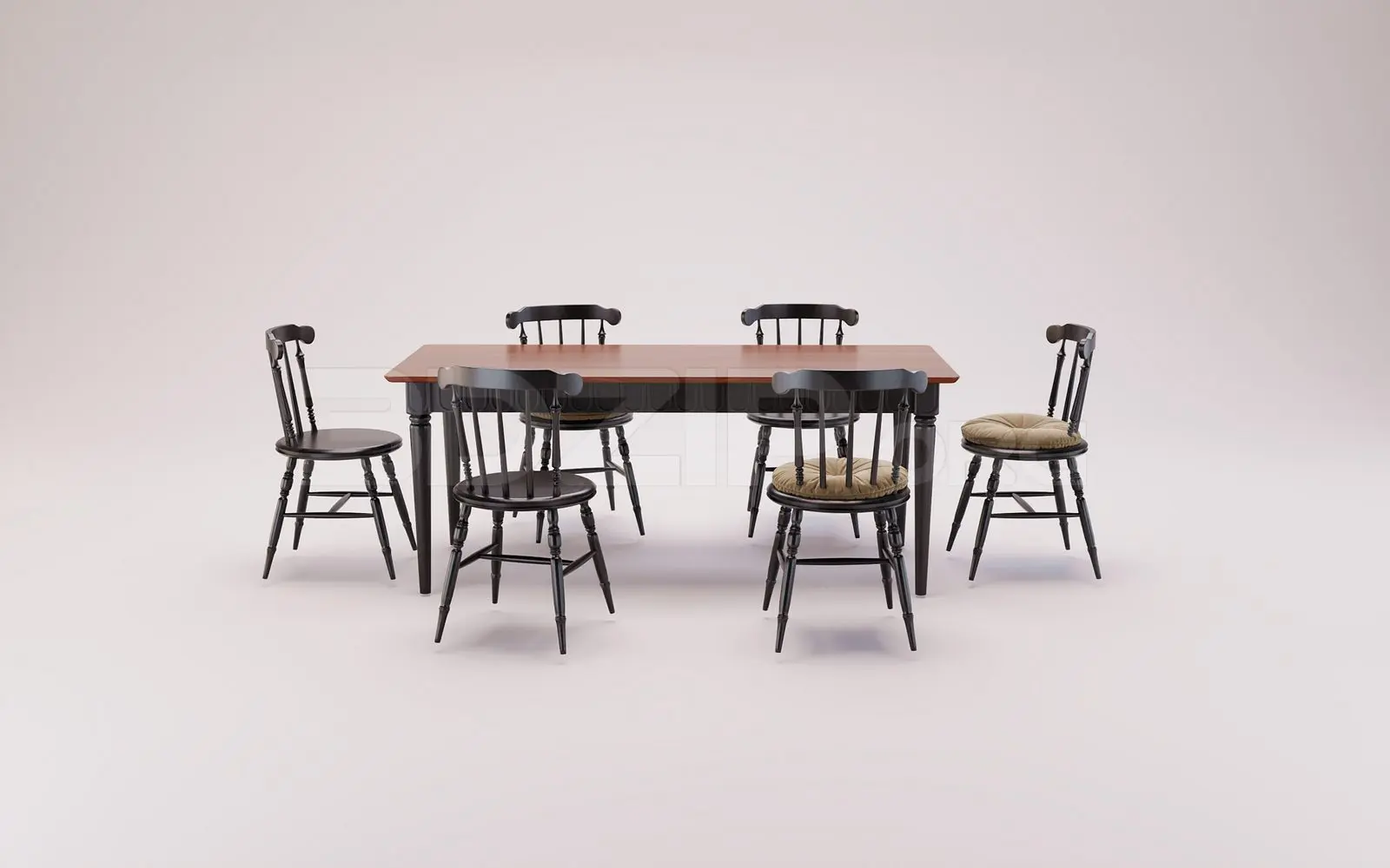 Dining Table And Chair — preview 1 (3dzip)