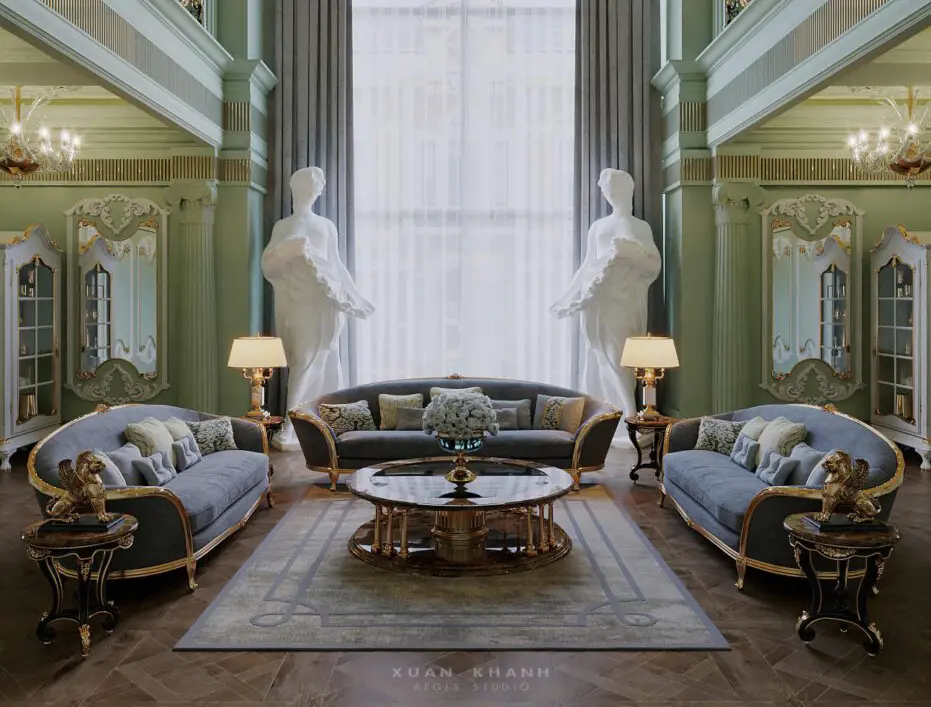 Classic Villa Interior — preview 1, by Xuan Khanh (cgtips)