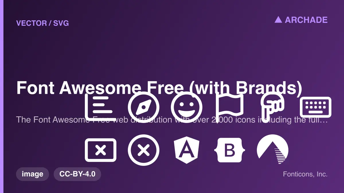 Font Awesome Free (with Brands)