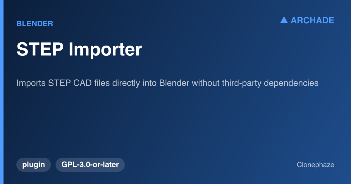 STEP Importer