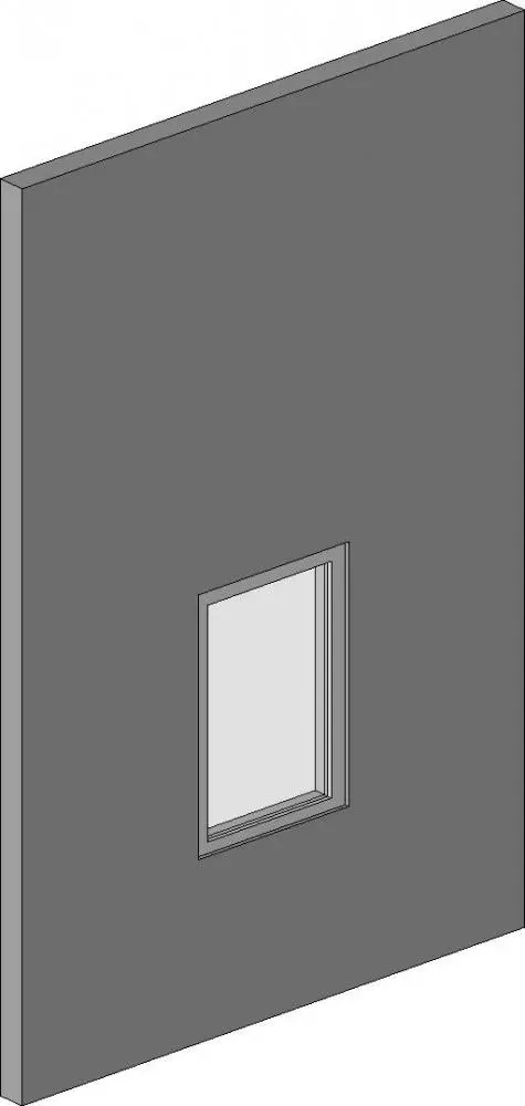 Window - 1 panel — preview 1, by BWBrunner (RevitCity, CC0)