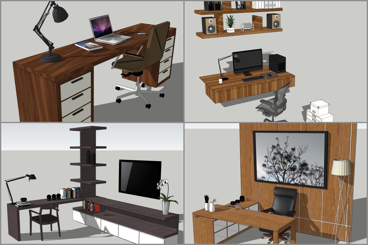 Combo Study Modern Desk