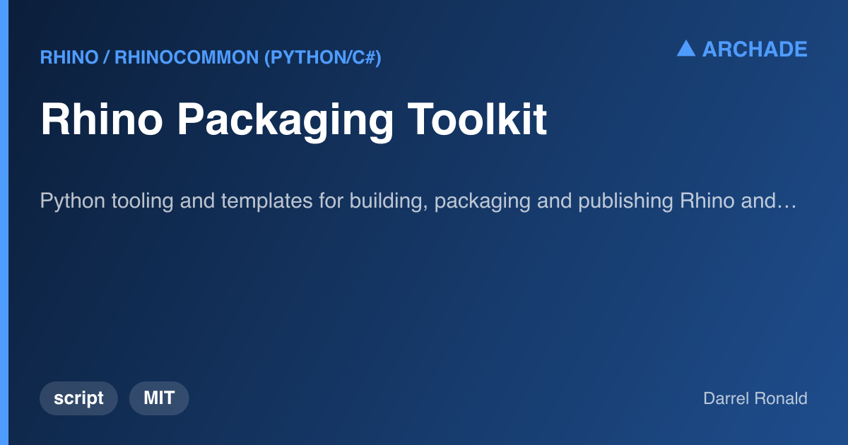Rhino Packaging Toolkit — preview 1