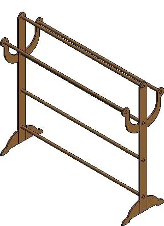 Freestanding Towel Rack 3 — preview 1, by Scrybe (RevitCity, CC0)