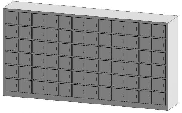 Akrimee_letter Locker 1800h X 3500l X 600w