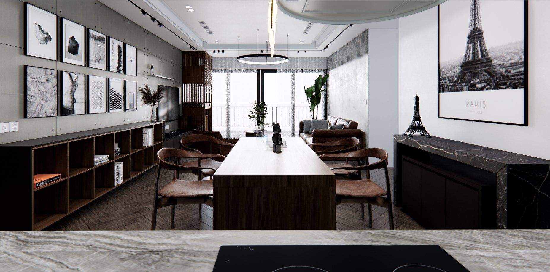 Interior Living- Kitchenroom Scene