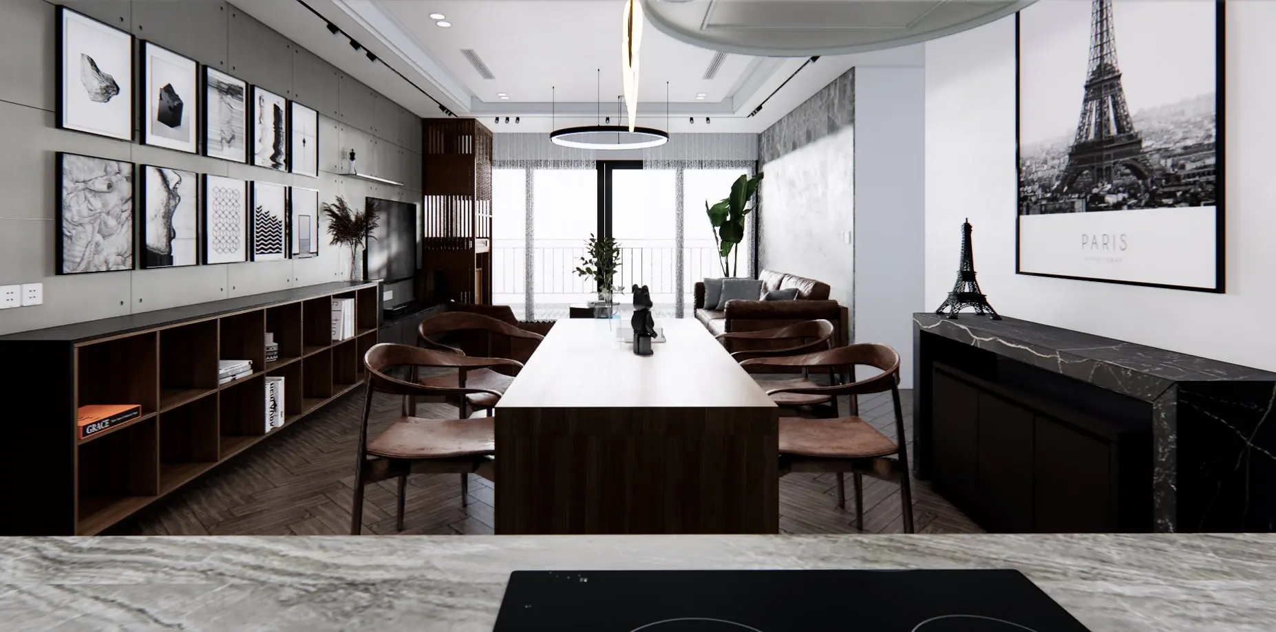 Interior Living- Kitchenroom Scene — preview 1, by Hiep Nguyen Quang (cgtips)