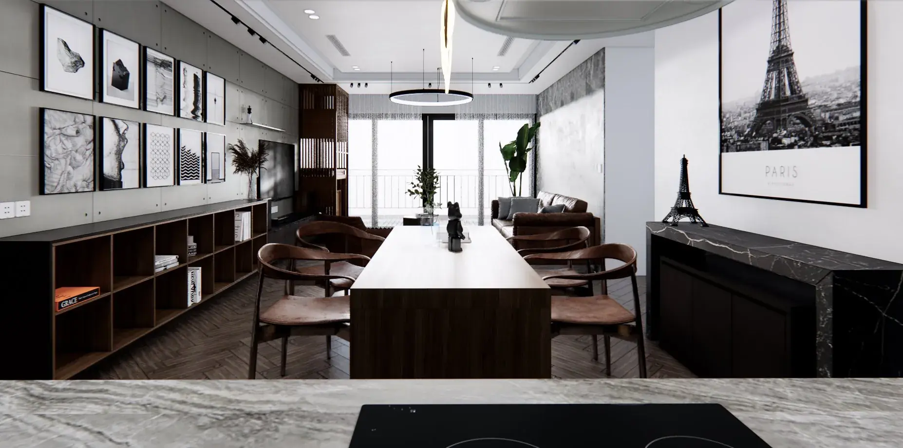 Interior Living- Kitchenroom Scene