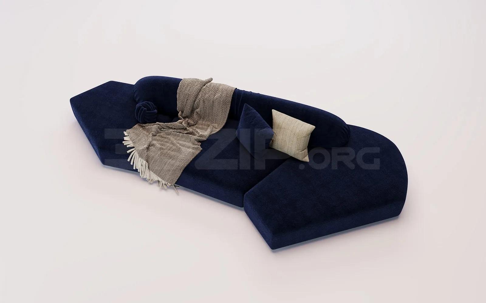 Sofa 3D Model for Interior Projects