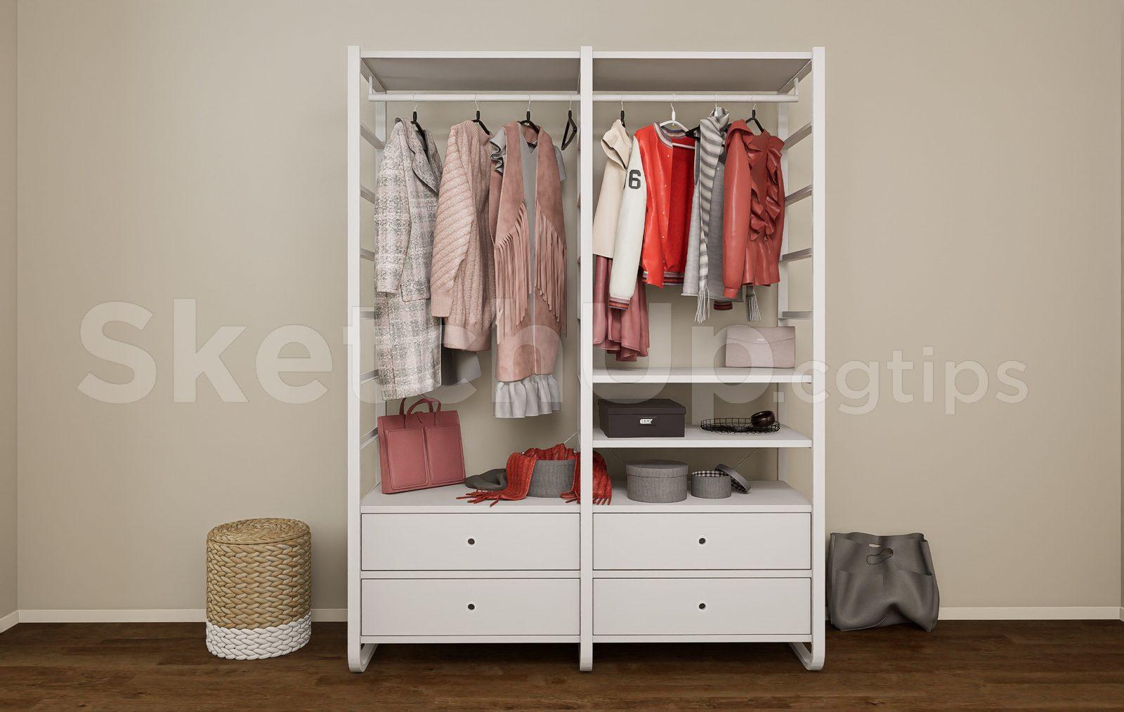 Modern Open Wardrobe Closet