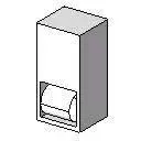 Toilet Tissue Holder - Single Roll With Extra