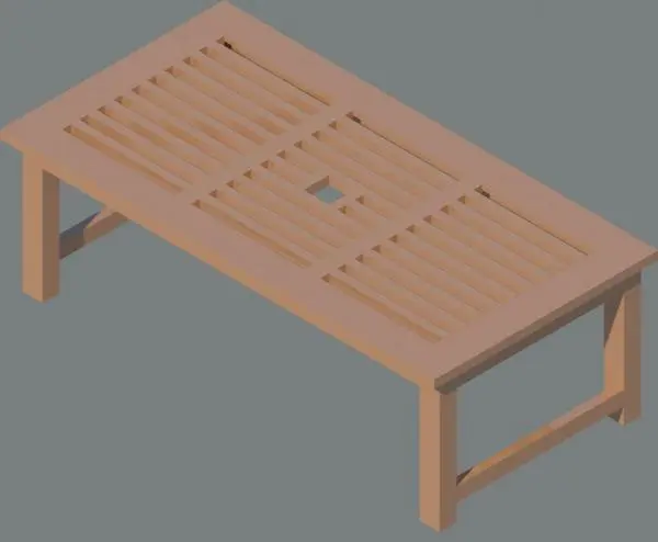 Garden Teak Table