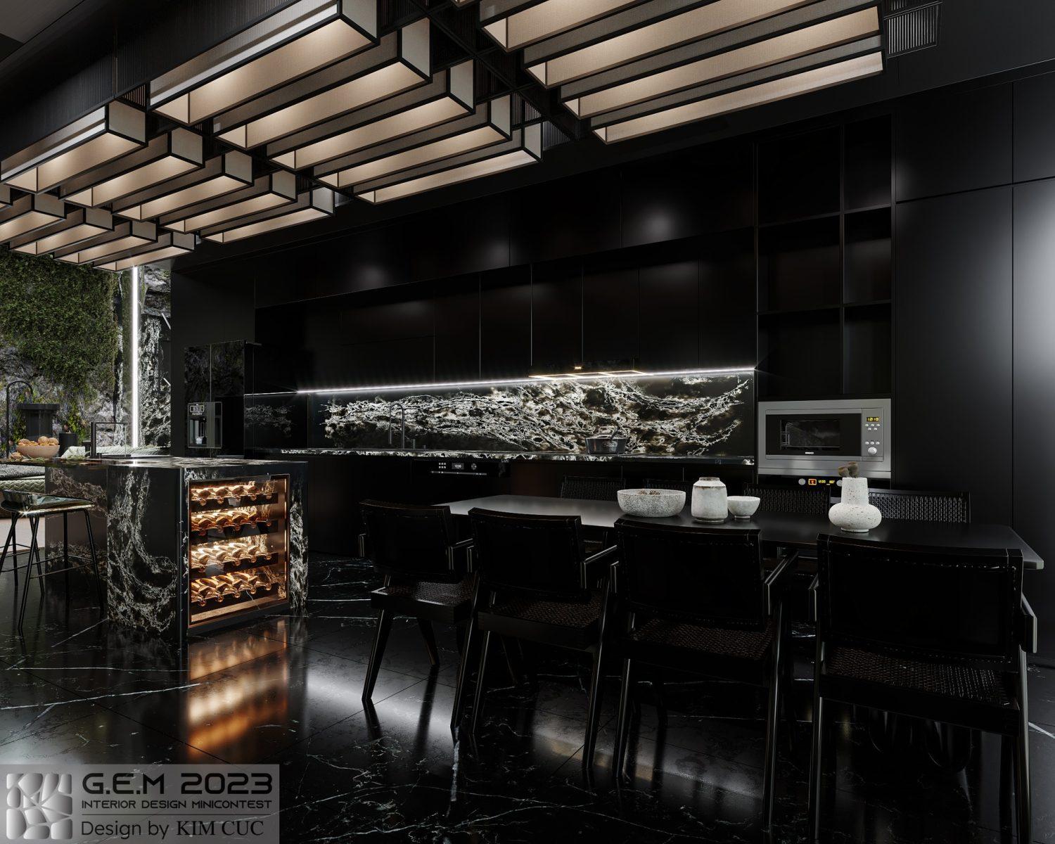 Kitchen Room Interior — preview 1, by Kim Cuc (3dzip)