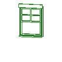 Double Hung Window - Stone Lintel