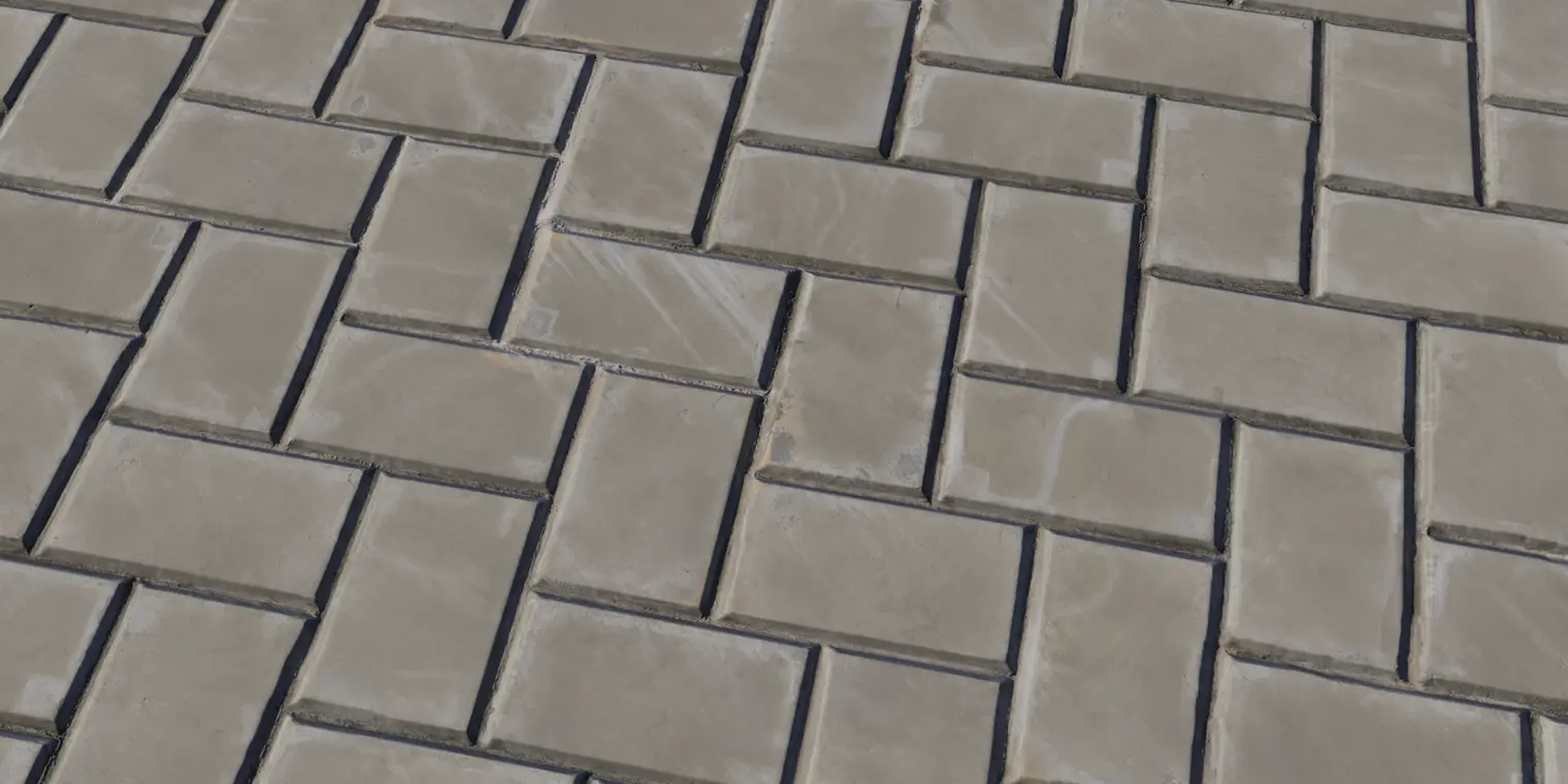 Herringbone Concrete Tile