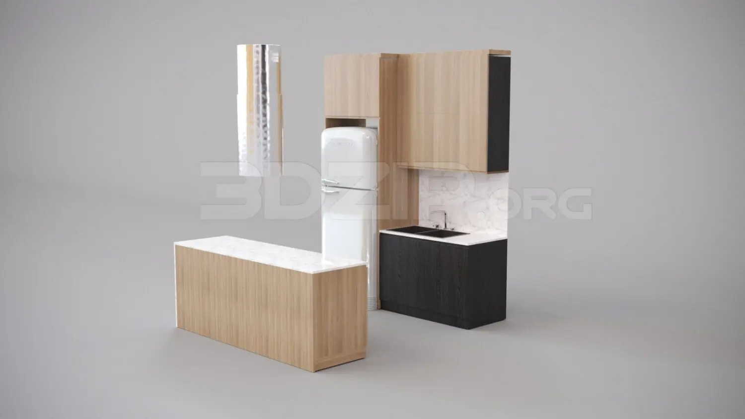 Kitchen — preview 1 (3dzip, CC0)