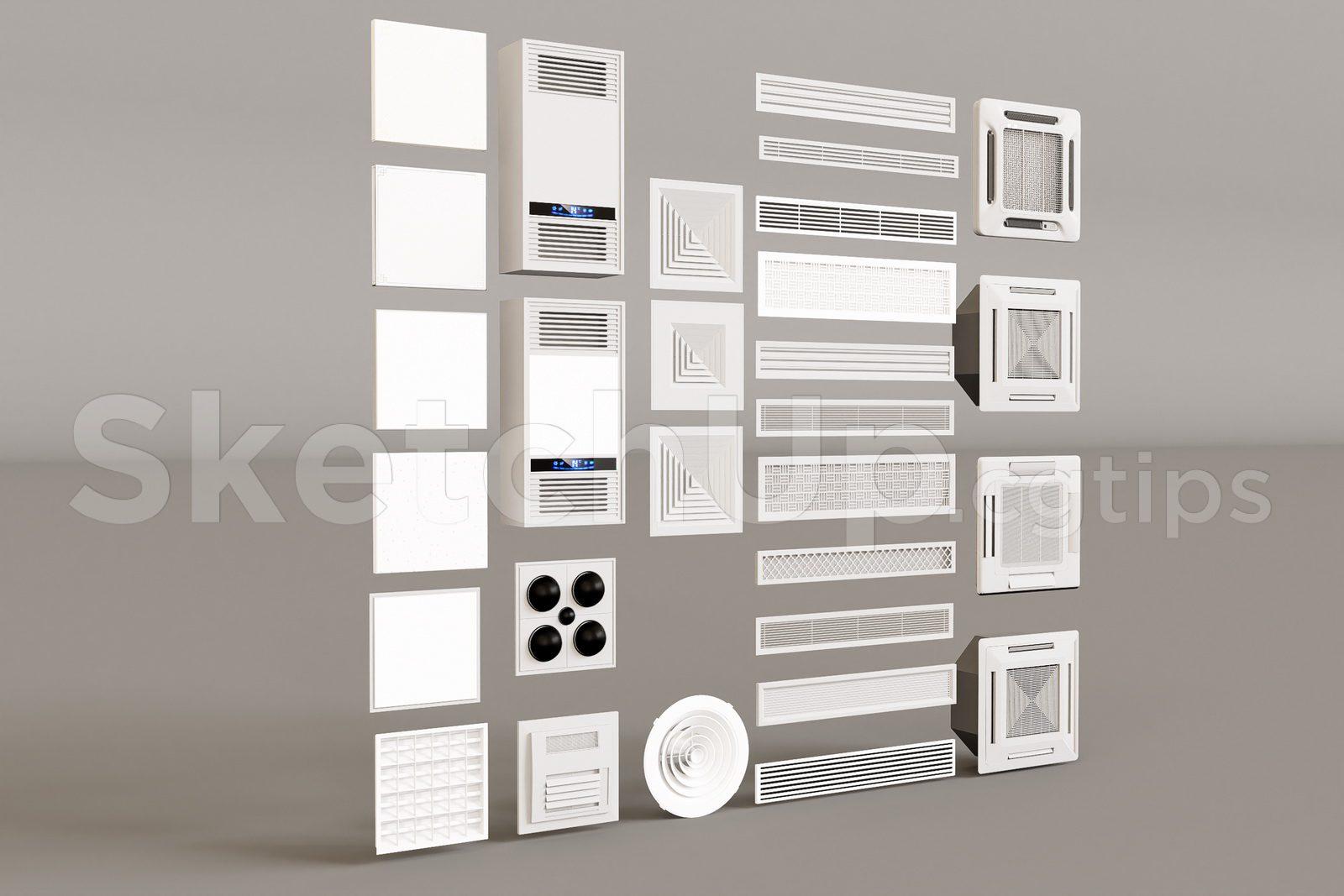 Recessed Air Conditioning Vent