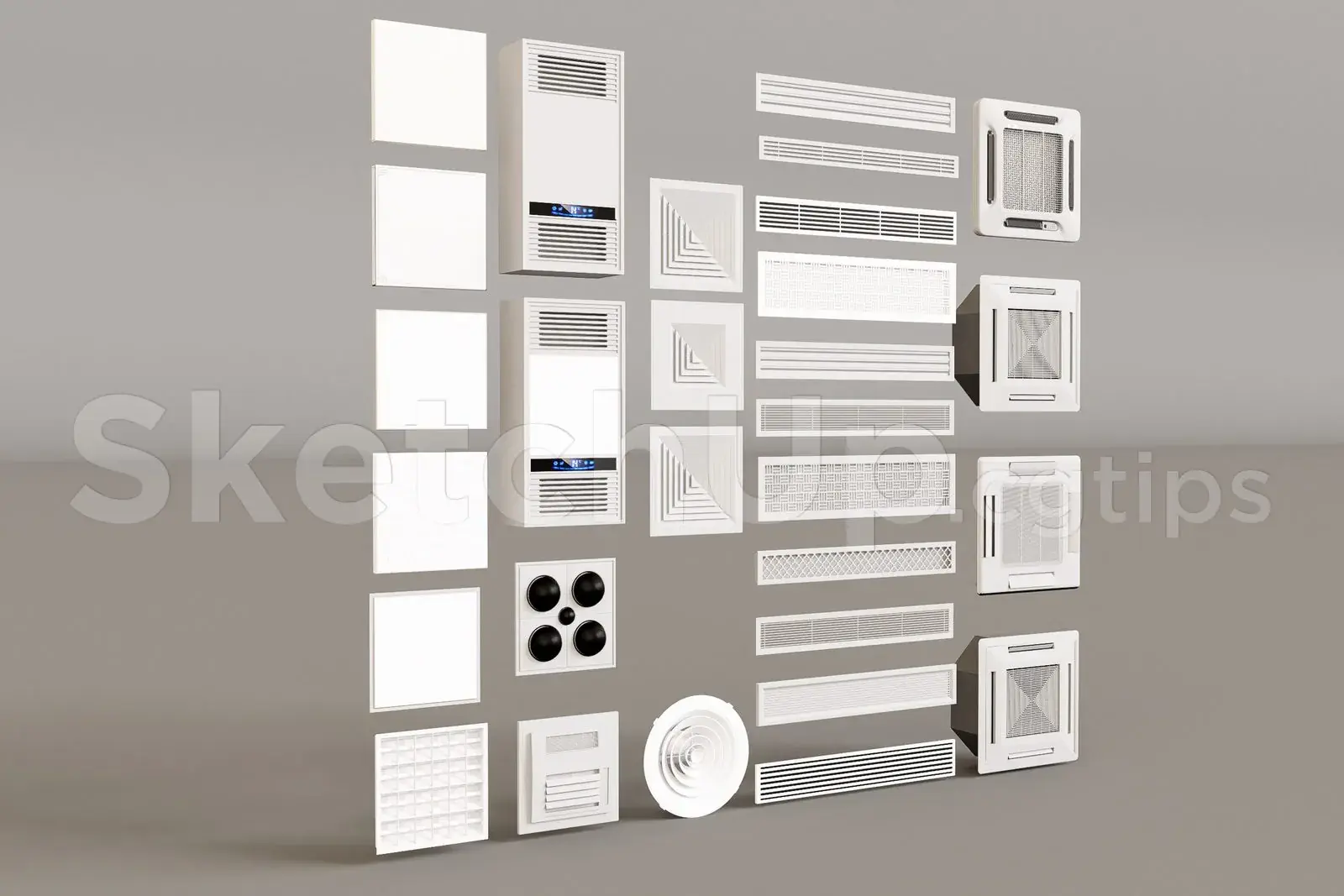 Recessed Air Conditioning Vent