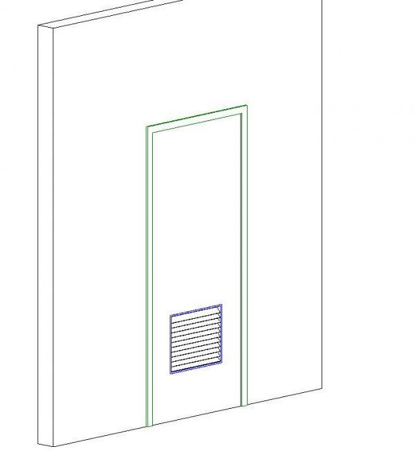 Single Flush with Vent