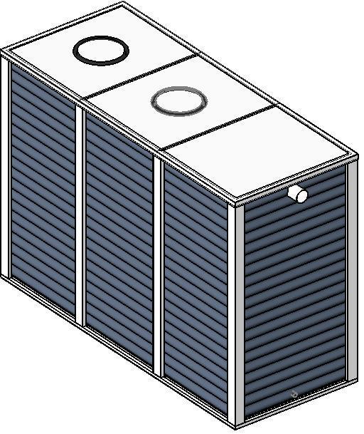 Tank UniqueModular 3Bay 3200 1900Litre