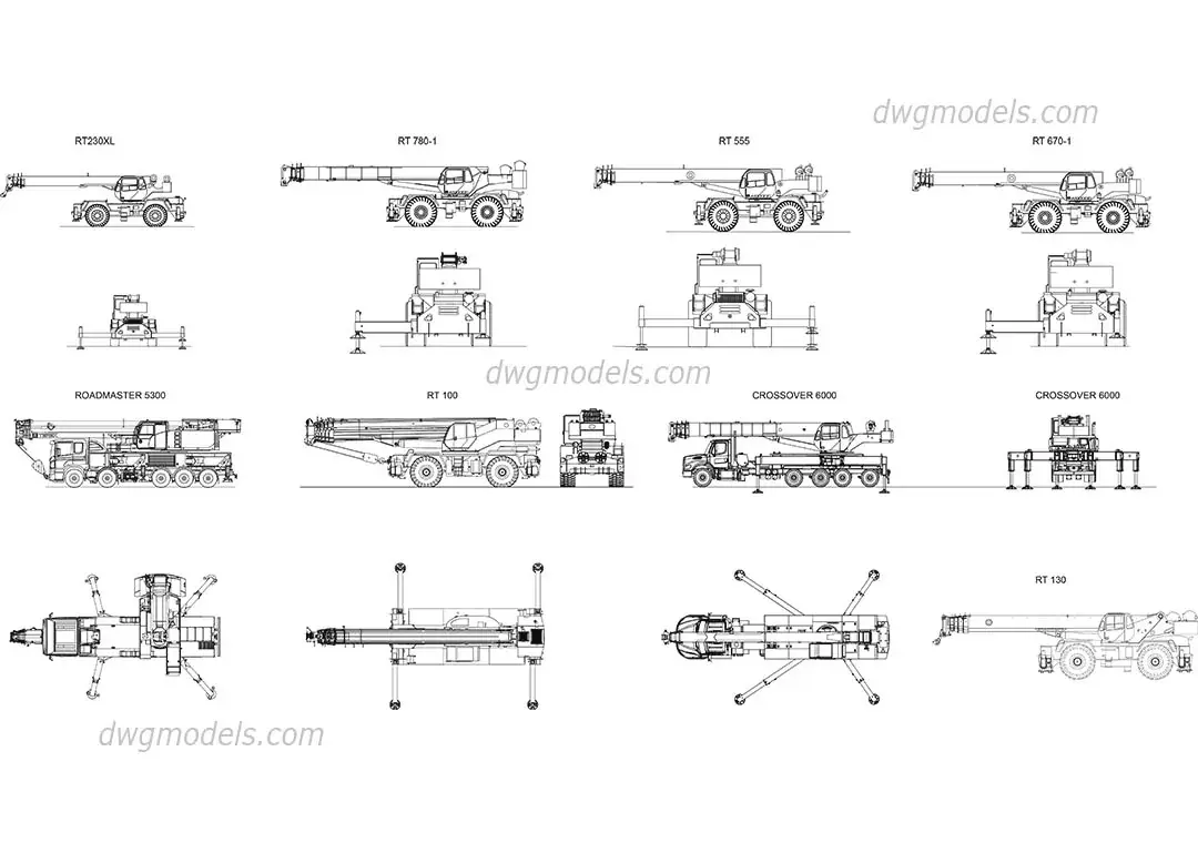Cranes Terex all models