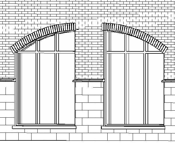 Half Arch with Brick Header