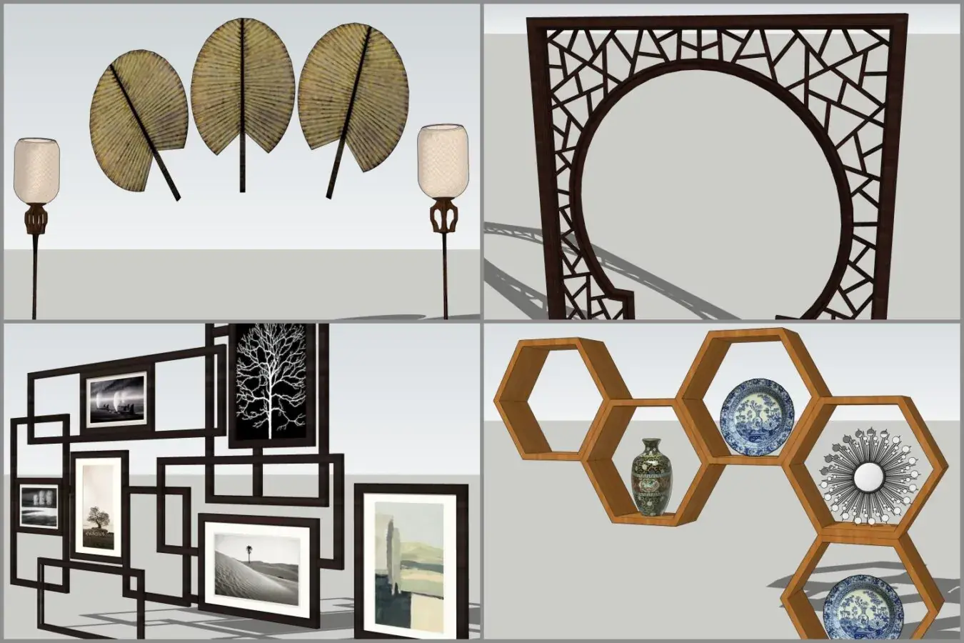 Combo Walldecor and Screen