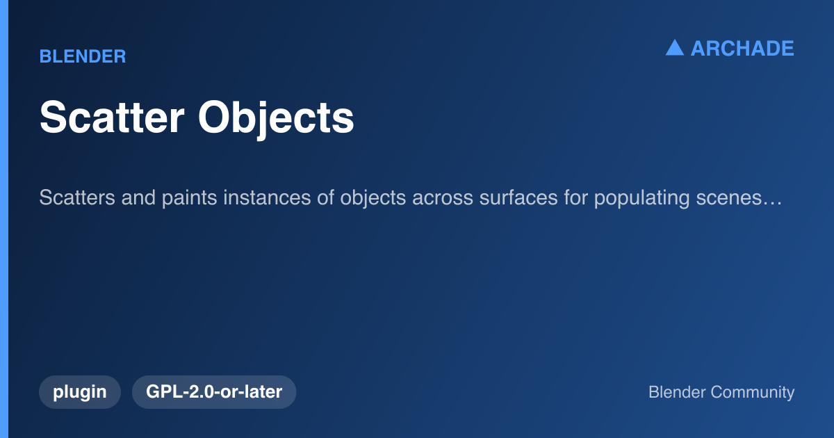Scatter Objects