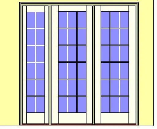 Kolbe Ultra Series Outswing Door 2-Wide Left Sidelite Oak Sill Units