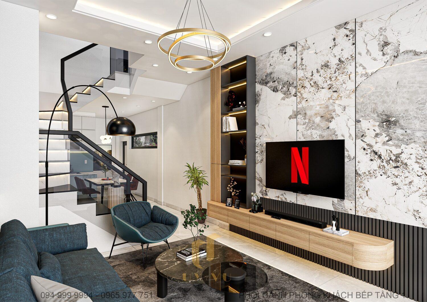 Living Room – Kitchen Interior