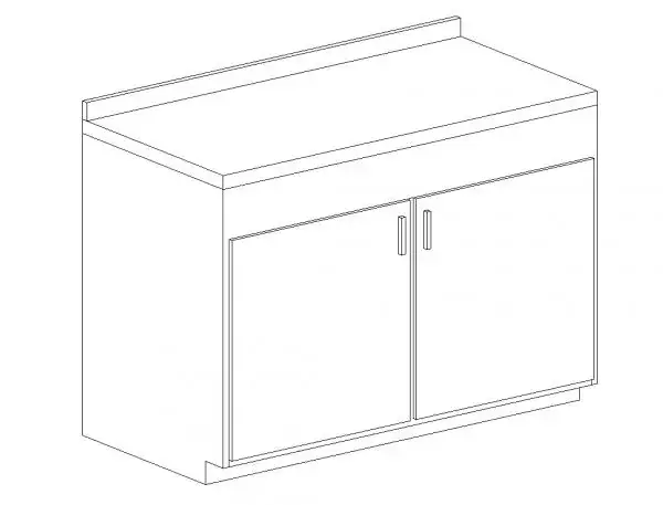 Cabinet_Double Door w_Counter