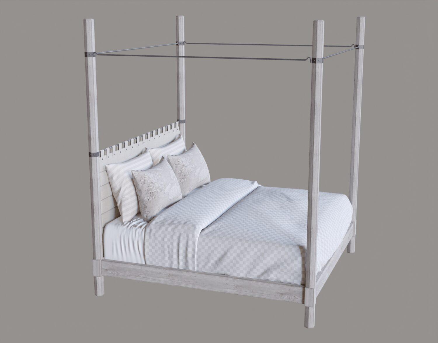 Bed — preview 1, by Nguyen Quan (3dzip)