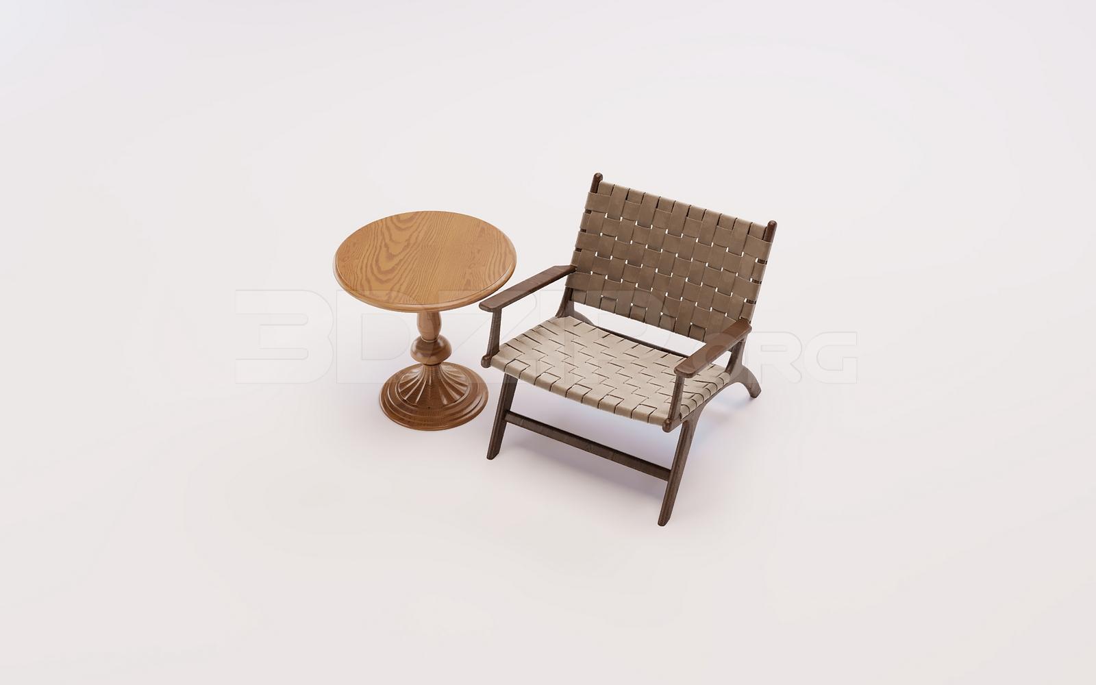 Armchair 3D Model for Interior Projects