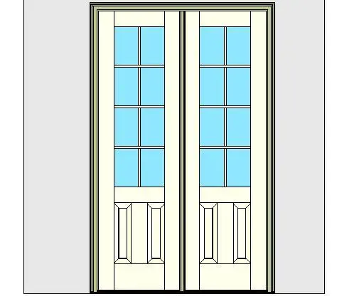 Kolbe Ultra Series Outswing Entrance Door 2-Wide 2-Panel Handicap Sill Units