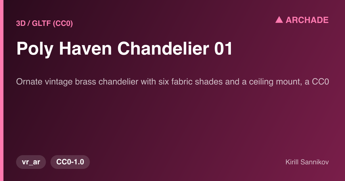 Poly Haven Chandelier 01