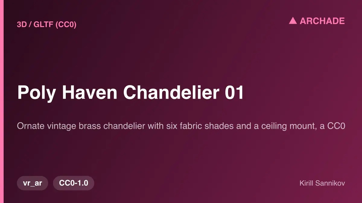 Poly Haven Chandelier 01