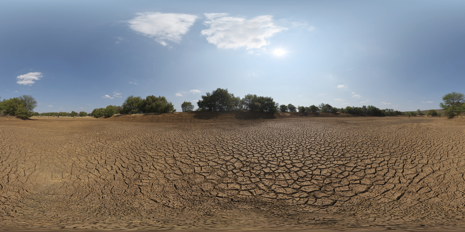 Dry Cracked Lake