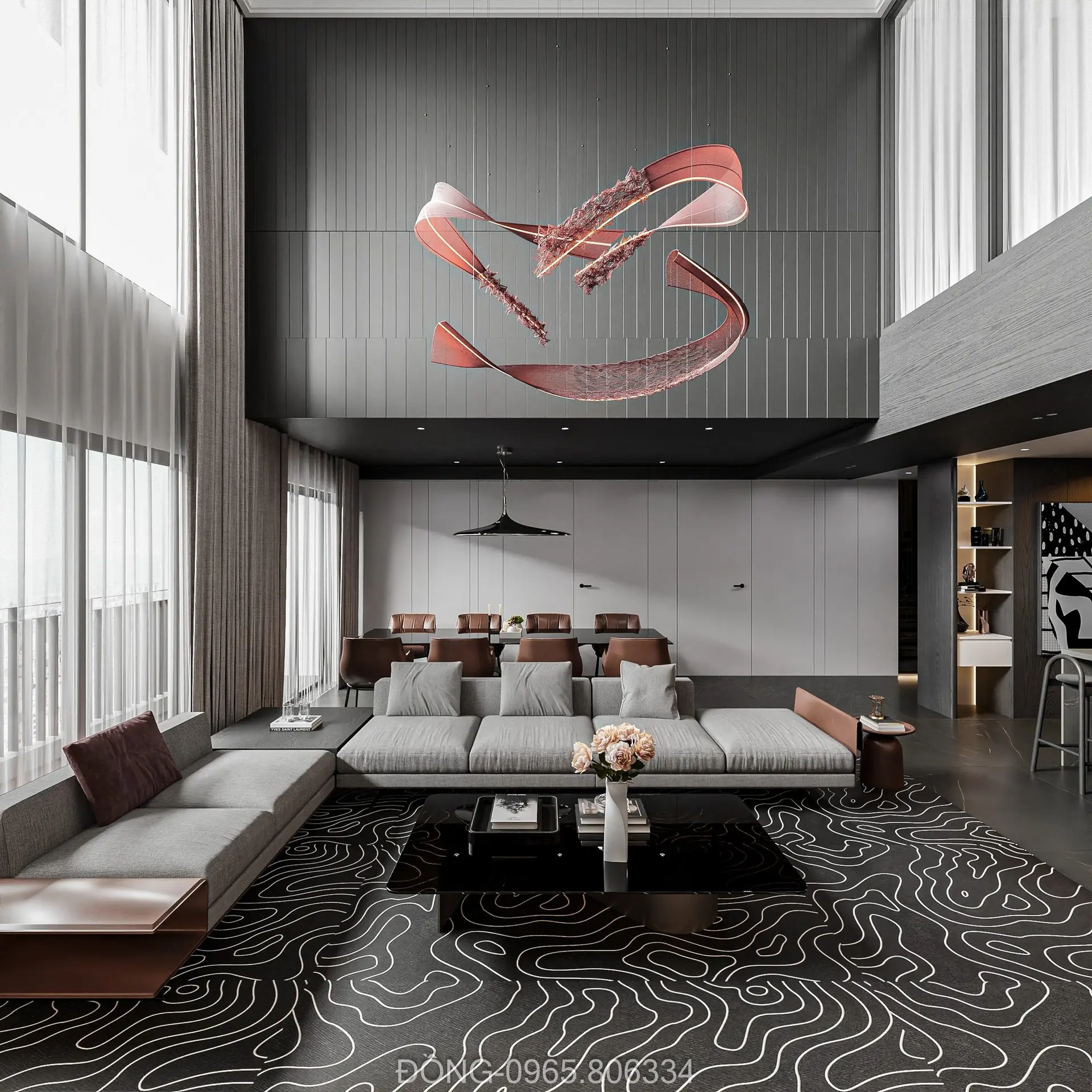 Living Room – Kitchen Interior