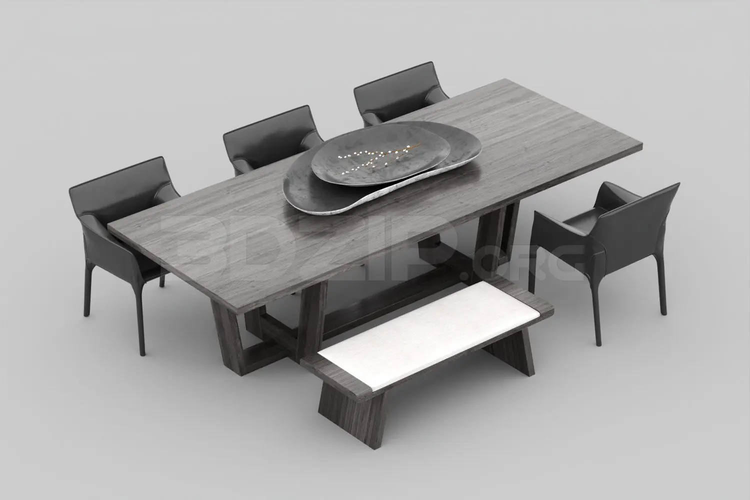 Dining Table And Chair — preview 1 (3dzip)