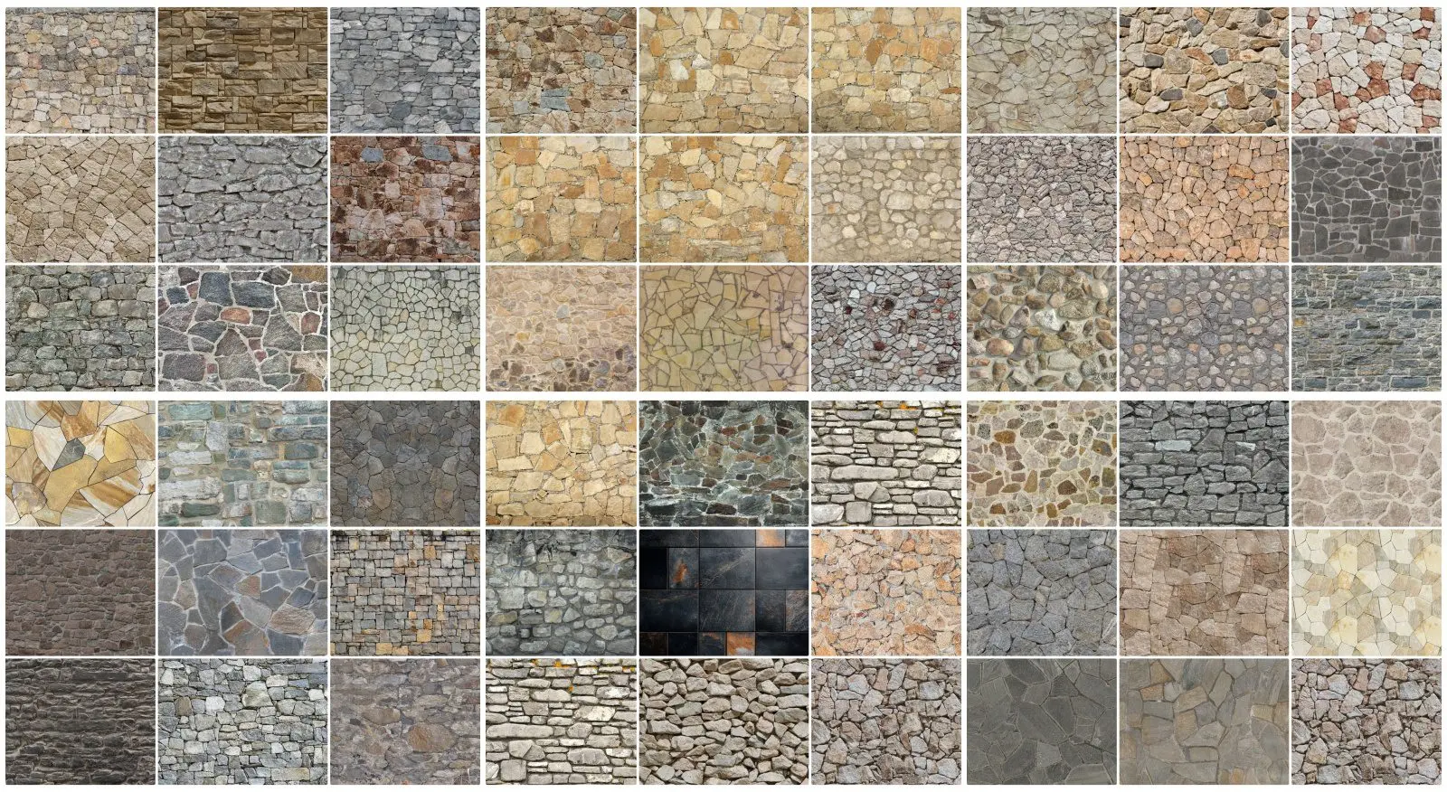 Natural Stone Outdoor Cladding Maps