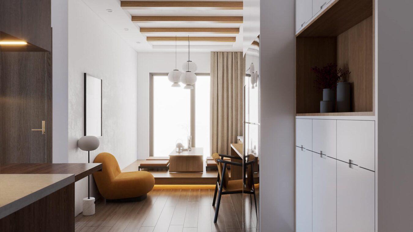 Living Room – Kitchen Interior