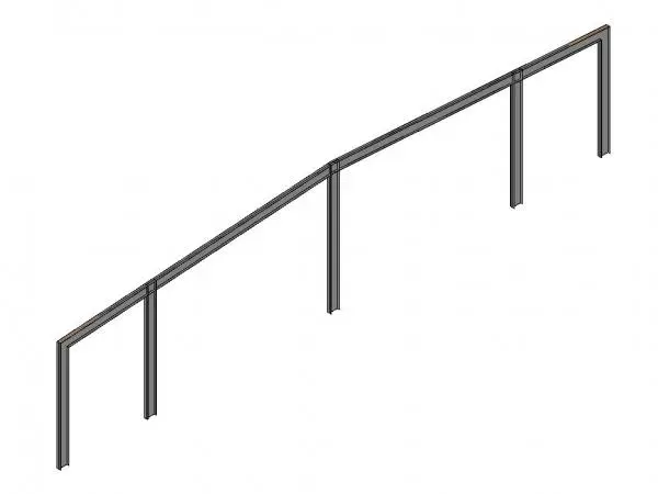 Parametric Portal Frame - With Central and Mid Columns