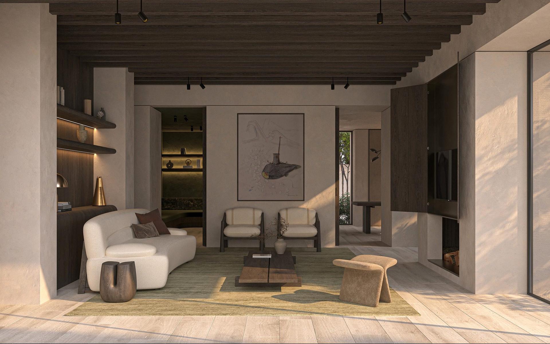 Living Room – Kitchen Interior