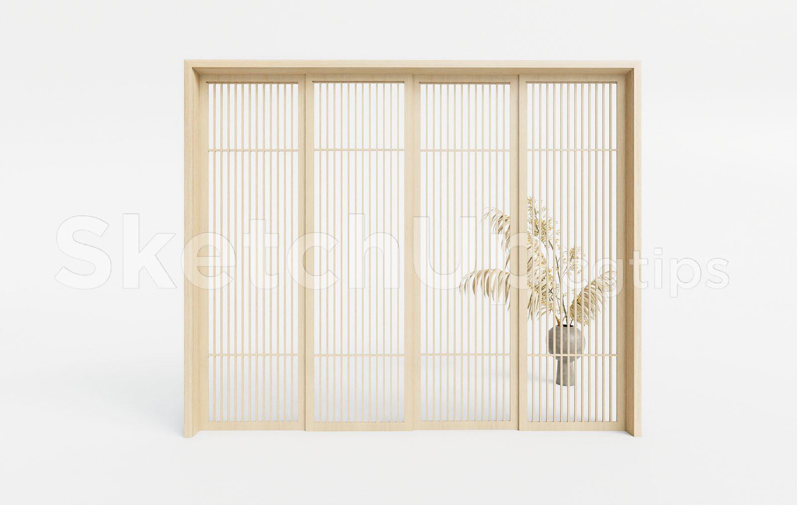 Japanese Style Door — preview 1 (cgtips)